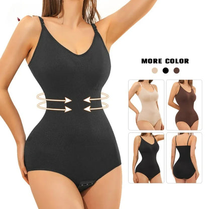 Body Shaper Shapewear Sculpting Sleeveless Tummy Control Bodysuit for Women Slim Waist Trainer with Hooks Plus Size